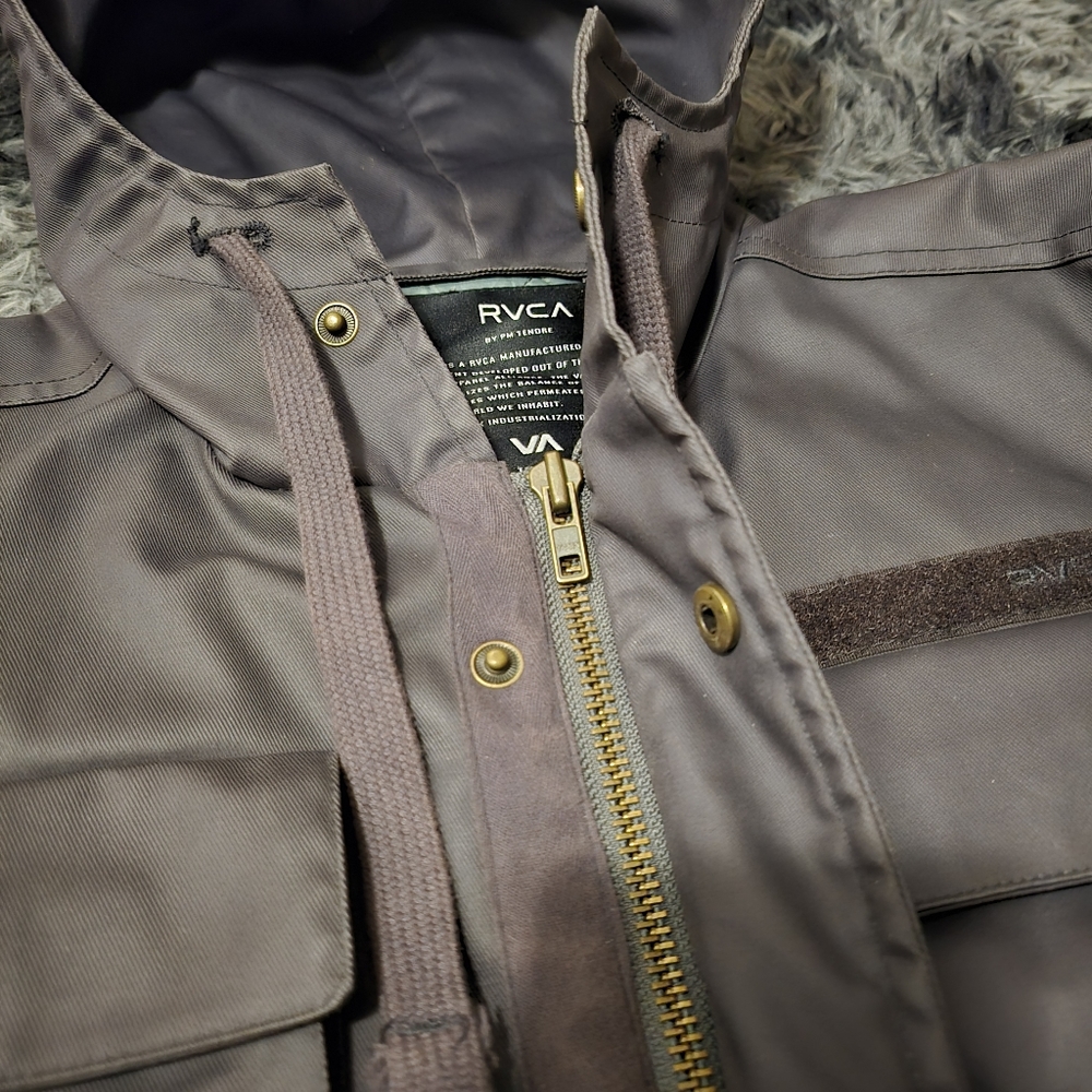 Rvca Parka Jacket Waterproof Windproof Insulated … - image 3